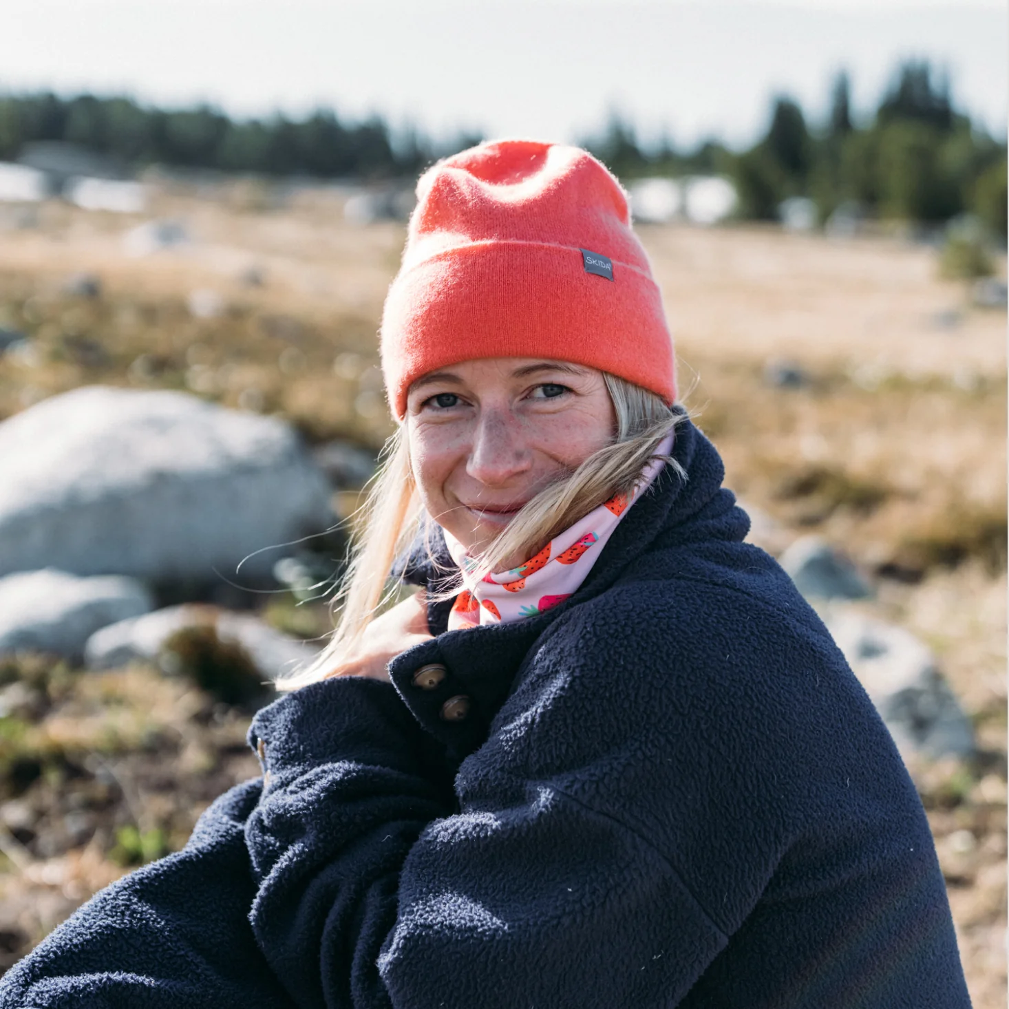 Peach | Cashmere Wheelock Knit - Image 2